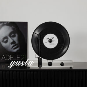 mô hình loa pha lê đĩa than