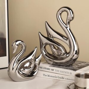 Cặp thiên nga phủ metalic