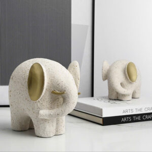 Tượng Cặp Voi tai vàng