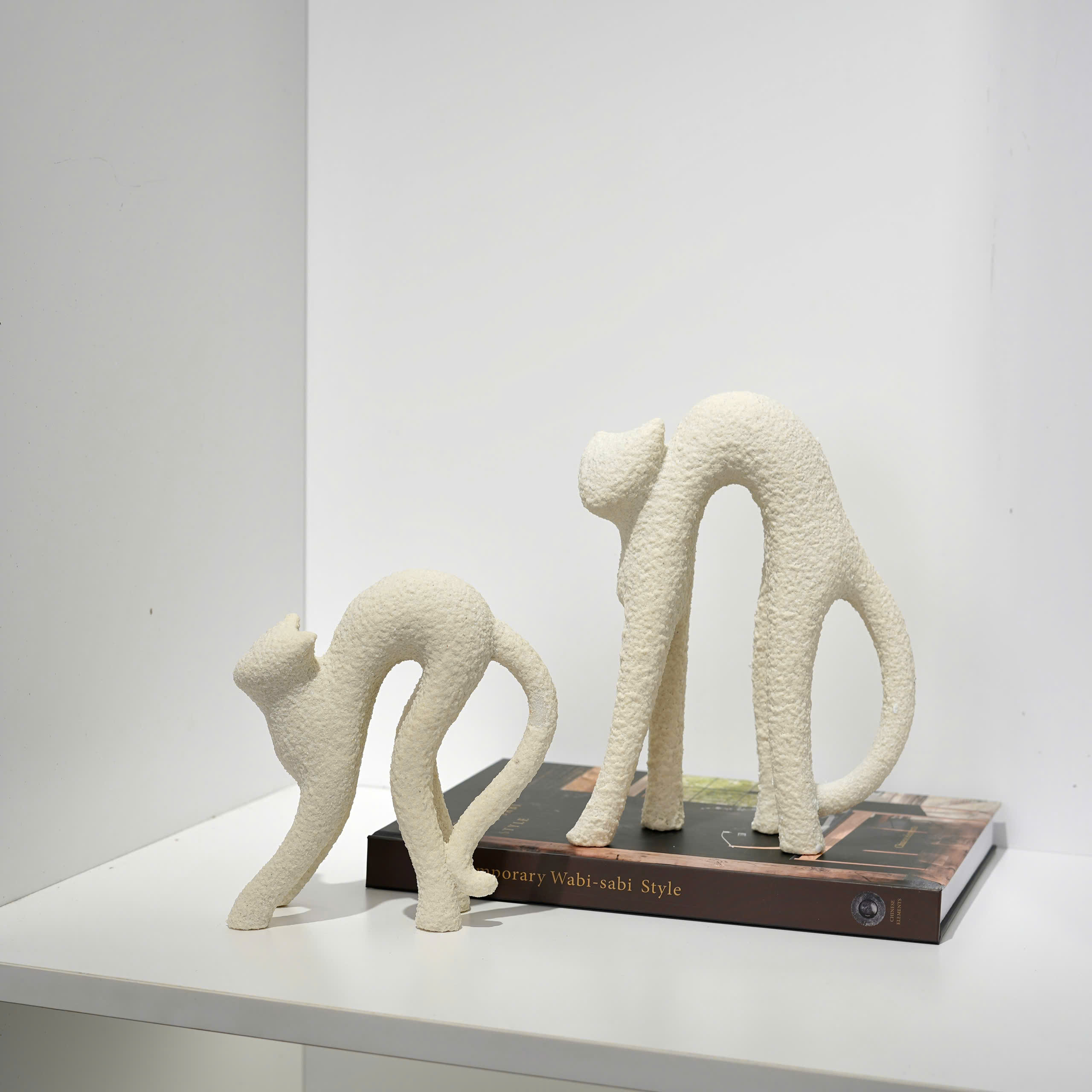 Cặp mèo cong lưng