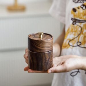 hũ tăm gỗ óc chó zen